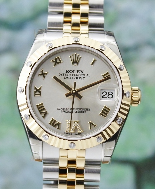 (image for) LIKE NEW UNPOLISHED ROLEX MID SIZE OYSTER PERPETUAL DATEJUST /178313